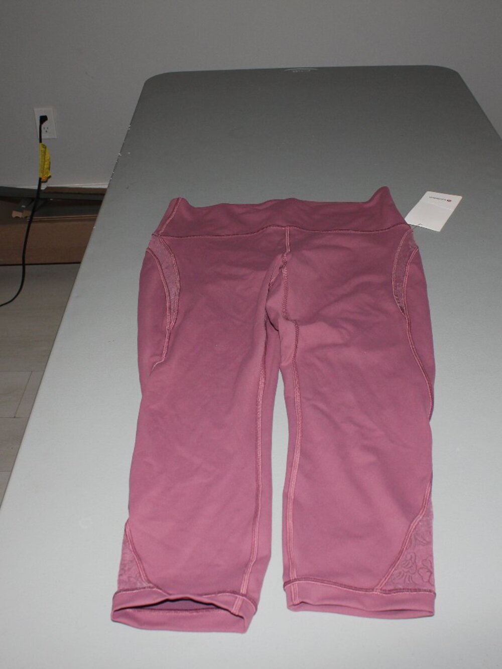 Plum Lululemon Wunder Under Crop Size 12 23" New